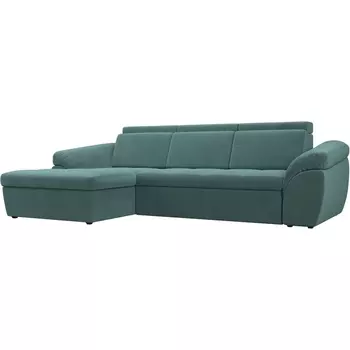 Угловой диван Мисандра левый (Велюр бирюзовый) Лига Диванов 101805L