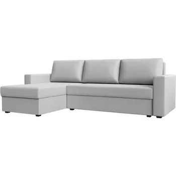 Угловой диван Траумберг Лайт левый угол (Экокожа/Белый) Лига Диванов 117145L