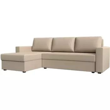 Угловой диван Траумберг Лайт левый угол (Экокожа/Бежевый) Лига Диванов 117146L