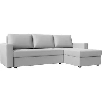 Угловой диван Траумберг Лайт правый угол (Экокожа/Белый) Лига Диванов 117145