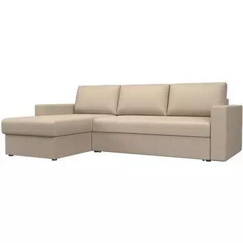 Угловой диван Траумберг левый (экокожа бежевая) Лига Диванов 108699L