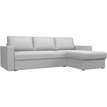 Угловой диван Траумберг правый (экокожа белая) Лига Диванов 108698