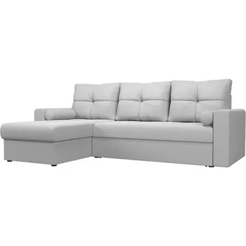 Угловой диван Верона левый (экокожа белая) Лига Диванов 103129L