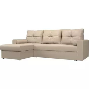 Угловой диван Верона левый (экокожа бежевая) Лига Диванов 103128L