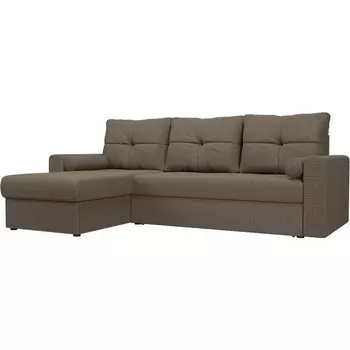 Угловой диван Верона левый (рогожка Корфу 03) Лига Диванов 103133L