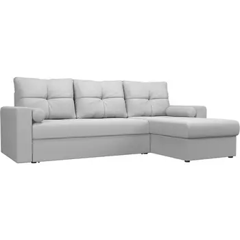 Угловой диван Верона правый (экокожа белая) Лига Диванов 103129