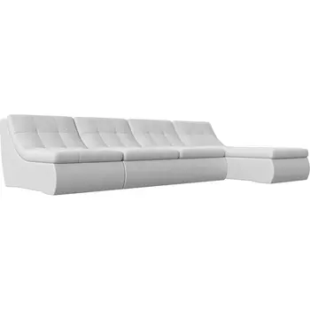 Угловой модульный диван Холидей (экокожа белая) Лига Диванов 101841