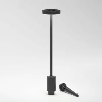 Уличный грунтовый светильник круглый IP54 светодиодный Elektrostandard Verano 35185/S черный