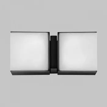 Уличный настенный светильник IP54 LED 2*6W Imex Wels IL.0014.0026-2-BK форма куба