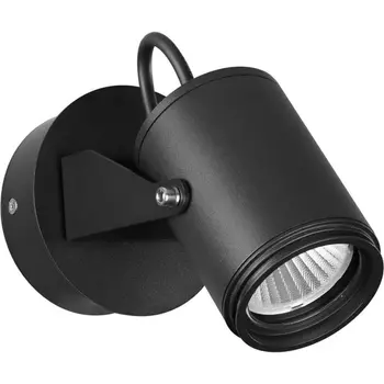 Уличный настенный светильник Odeon Light Stima 6647/10WL NATURE черный/металл IP54 LED 10W 4000K AC85-265V