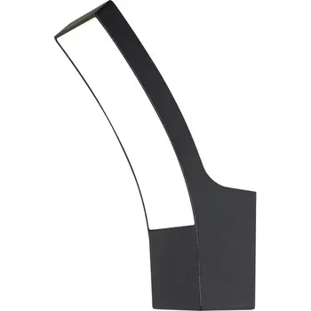 Уличный настенный светодиодный светильник Escada Dravite 30002W/02LED 11Вт, 1000лм, 4000K, Ra>80, металл/пластик, черный