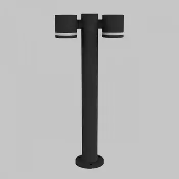 Уличный наземный светильник IP54 GX53 2*12W Imex Lima IL.0014.0018-2-L600-BK