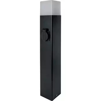 Уличный наземный светильник с розеткой Feron Берлин DH0206 11682 E27, 220V, черный