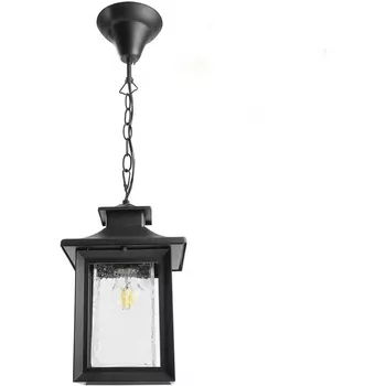 Уличный подвесной светильник IP44 Feron Брюссель PL555 48335 60W E27 черный