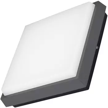 Уличный потолочный светильник светодиодный защищенный LGD-AREA-S175x175-10W Warm3000 (GR, 110 deg, 230V) (Arlight, IP54 Металл, 3 года) 029951