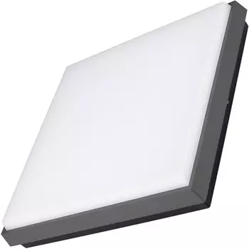 Уличный потолочный светильник светодиодный защищенный LGD-AREA-S300x300-30W Warm3000 (GR, 110 deg, 230V) (Arlight, IP54 Металл, 3 года) 029953