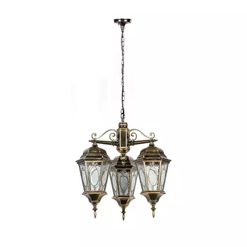 Уличный светильник подвесной IP44 Oasis Light ASTORIA 2M 91470M/3 cover Gb овал