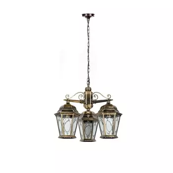 Уличный светильник подвесной IP44 Oasis Light ASTORIA 2M 91470M/3 Gb овал