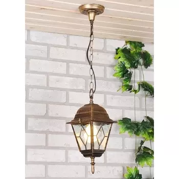 Уличный светильник подвесной H черное золото Elektrostandard Vega