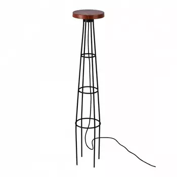 Уличный встраиваемый в грунт светильник IP65 со столиком Odeon Light Liana 7108/15GLA окраш. под дерево/металл LED 12W 220V