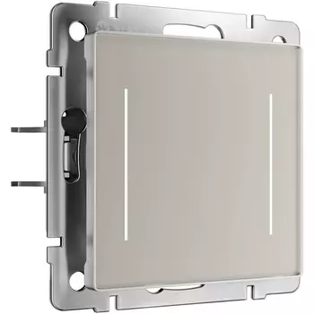 Умный сенсорный выключатель двухклавишный с подсветкой (дымчатый) Werkel W4523641