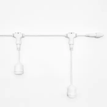 UNIBELT 5м, Провод Белый Каучук, Шаг см, Подвесных Патронов, IP65 Laitcom Белт-Лайт UBL5m/20L-8