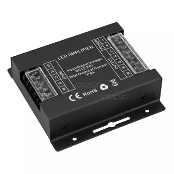 Усилитель ARL-5022-RGBW (12-24V, 4x8A, 384-768W) (Arlight, IP20 Металл, 3 года) 027141