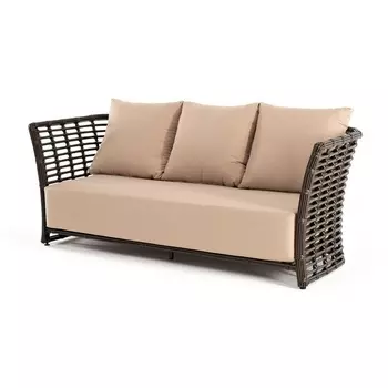 "Валенсия" диван из искусственного ротанга трехместный, цвет бронзовый 4SIS арт.УТ-00006745