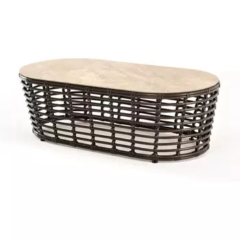 "Валенсия" журнальный столик из искусственного ротанга, цвет бронзовый 4SIS арт.УТ-00006746