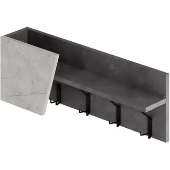 Вешалка для одежды ELEVA HANGER LEVE (ЛДСП/Белый) арт.LEV01143