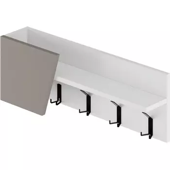 Вешалка для одежды ELEVA HANGER LEVE (ЛДСП/Белый) арт.LEV01145