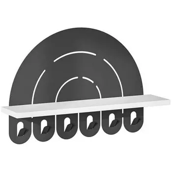 Вешалка для одежды METAL HANGER RAINBOW LEVE (ЛДСП/Белый) арт.LEV01117