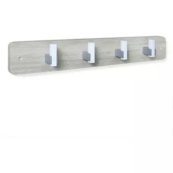 Вешалка дуб белый/серебро/белый Sheffilton SHT-WH32-4 4790042402