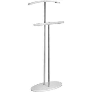 Вешалка костюмная Дэви 2 металлик/белый Mebelik арт.006387