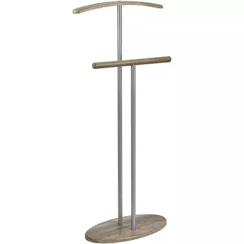 Вешалка костюмная Дэви 2 металлик/дуб крымский состаренный от фабрики Mebelik