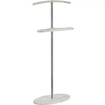 Вешалка костюмная Дэви 3 металлик/дуб дымчатый Mebelik арт.007465