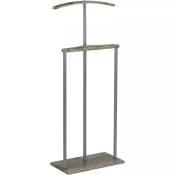 Вешалка костюмная Дэви 5 металлик/дуб крымский состаренный от фабрики Mebelik