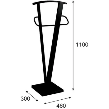 Вешалка костюмная ГАЛАНТ 344 чёрный Mebelik арт.005582