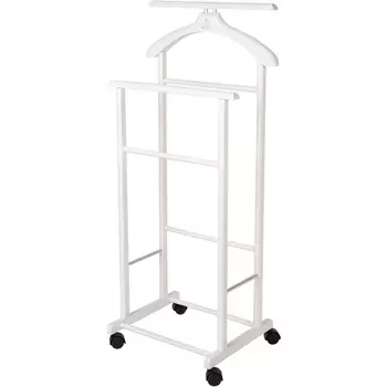 Вешалка костюмная на колесах В 22Н белый от фабрики Mebelik