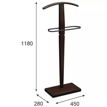 Вешалка костюмная Васко В 70 темно-коричневый/патина от фабрики Mebelik