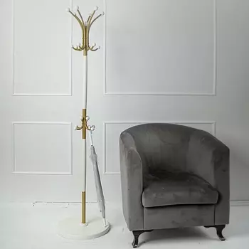 Вешалка напольная Д 1 золото/ слоновая кость от фабрики Mebelik