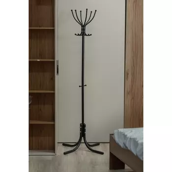 Вешалка напольная М 6 черный Mebelik арт.000837