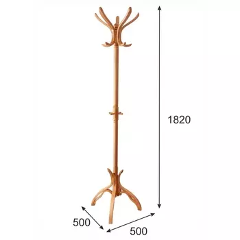 Вешалка напольная В 12Н светло-коричневый от фабрики Mebelik