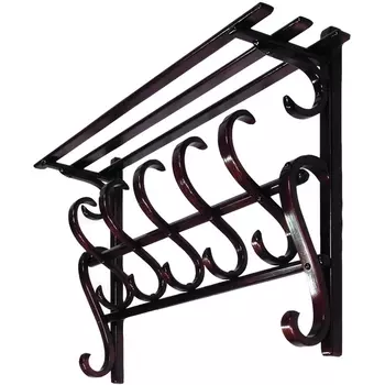 Вешалка настенная В 7Н махагон от фабрики Mebelik