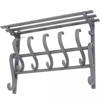 Вешалка настенная В 7Н серый от фабрики Mebelik