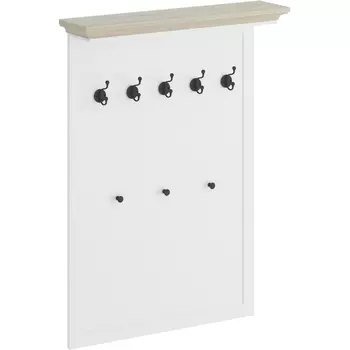 Вешалка ОГОГО широкая Caprio (ЛДСП,МДФ/Белый) ОГОГО Обстановочка!