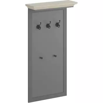 Вешалка ОГОГО узкая Caprio (МДФ,ЛДСП/Серый) ОГОГО Обстановочка!