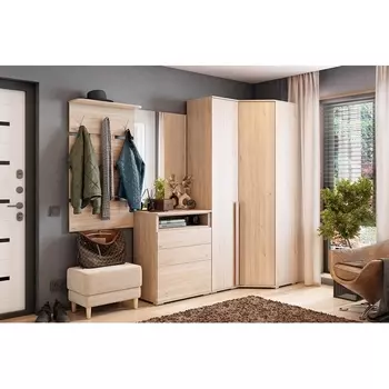 Вешалка Реал 2 Mebelson (ЛДСП,Металл/Дуб крафт золотой) арт.PR-0030.2553