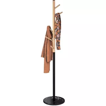 Вешалка Sheffilton SHT-CR25 прозрачный лак/черный/мрамор