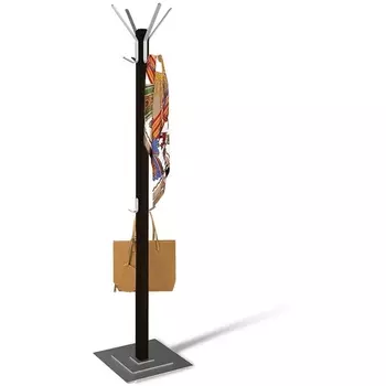 Вешалка SHT-CR11 венге/алюм.мет Sheffilton Альберо 882102202